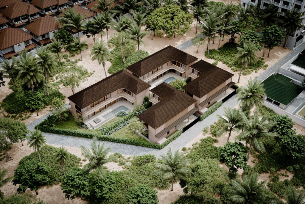 Kailani villa aerial view